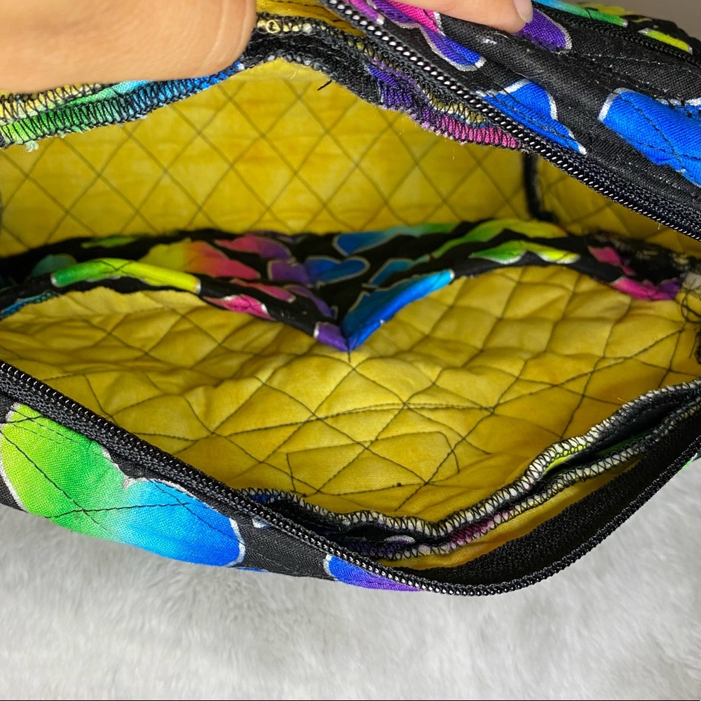 Rainbow Heart Print Shoulder Purse-100% Durable Cotton - Picture 5 of 8